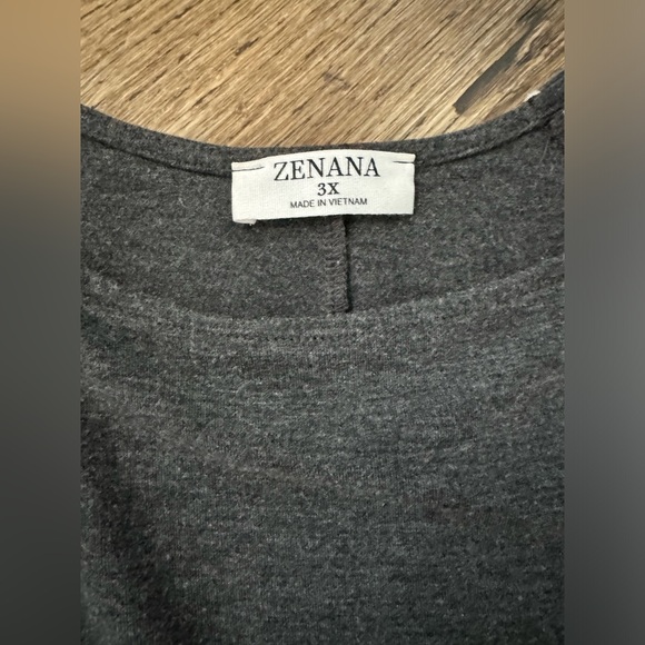 👚 🤯Zenana 3x gray and cheetah print long sleeve top - Picture 2 of 3